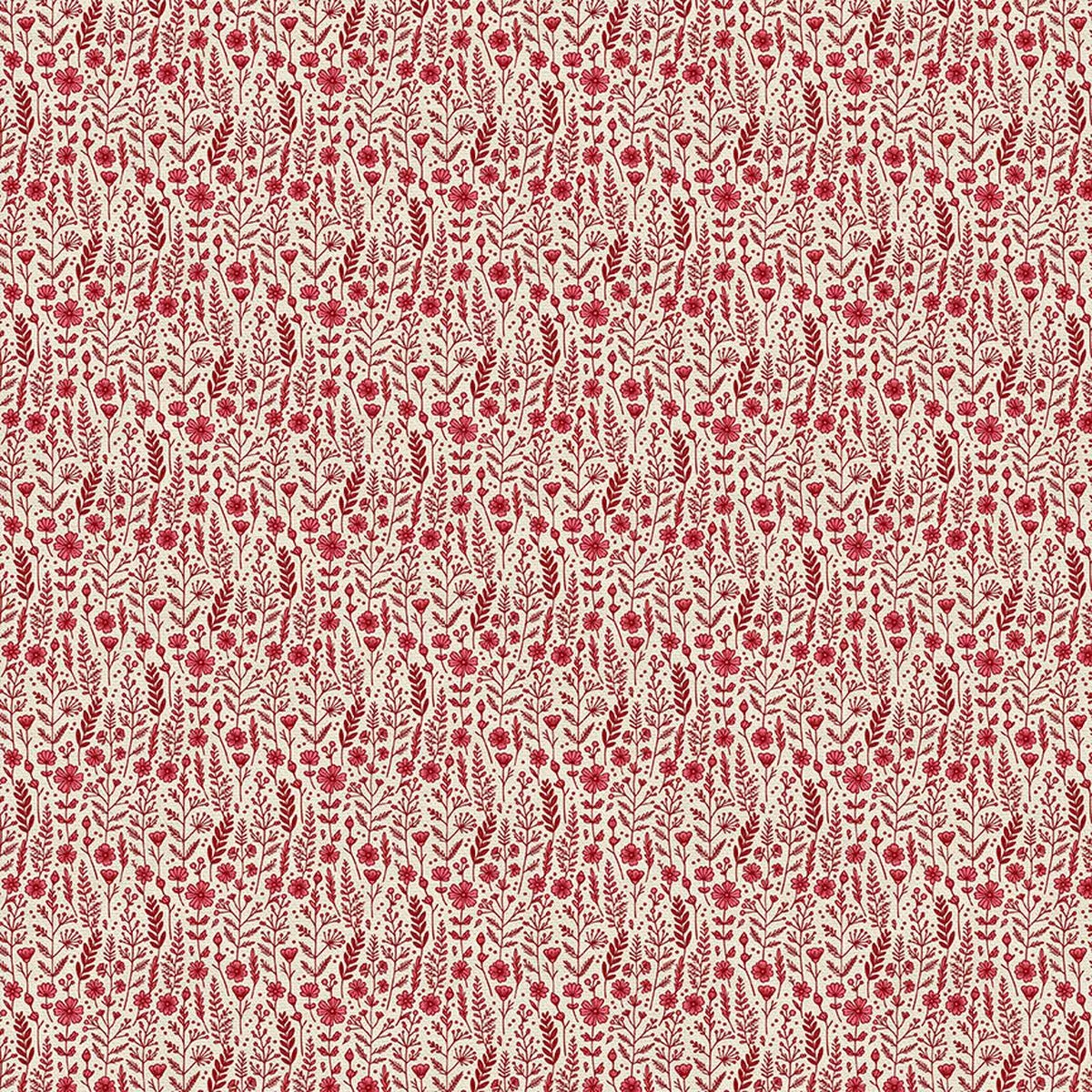 wildflowers-red-on-white-double-gauze Wildflowers – Red on White – Double Gauze