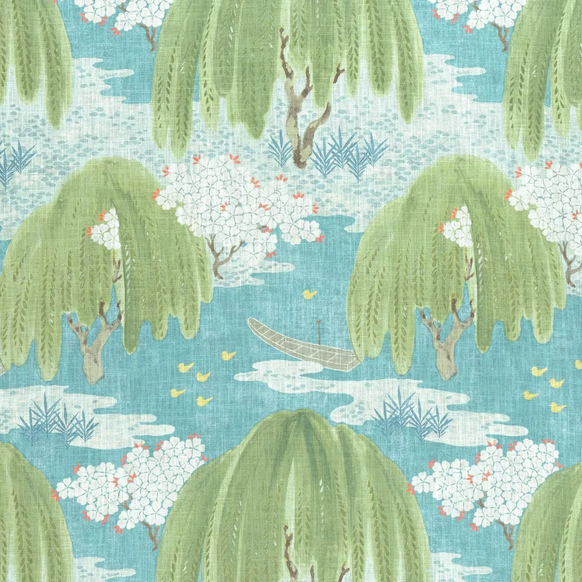 willow-tree-turqiuose-fabric Willow Tree Turqiuose Fabric