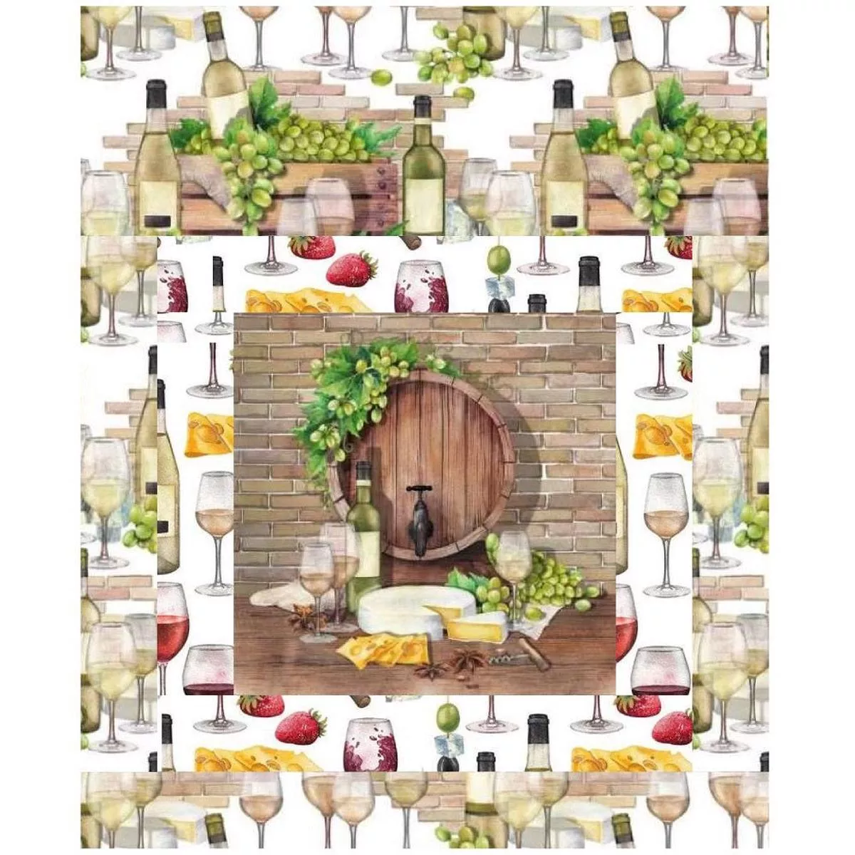 Wine Not? Mini Wall Hanging 9″ x 9″