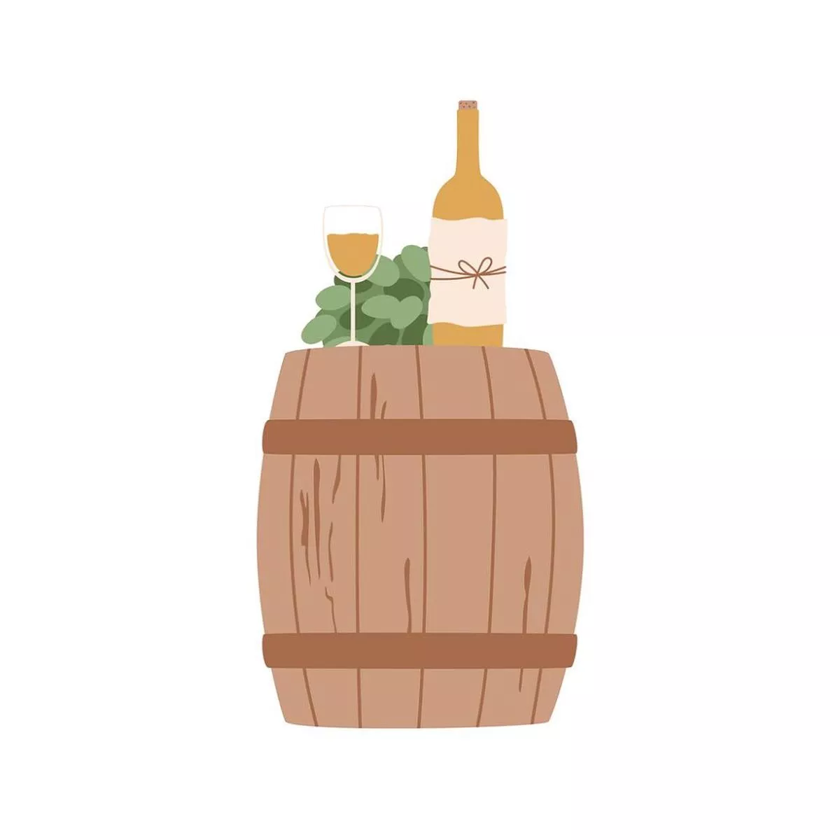 wine-on-wooden-barrel-fabric-panel Wine on Wooden Barrel Fabric Panel