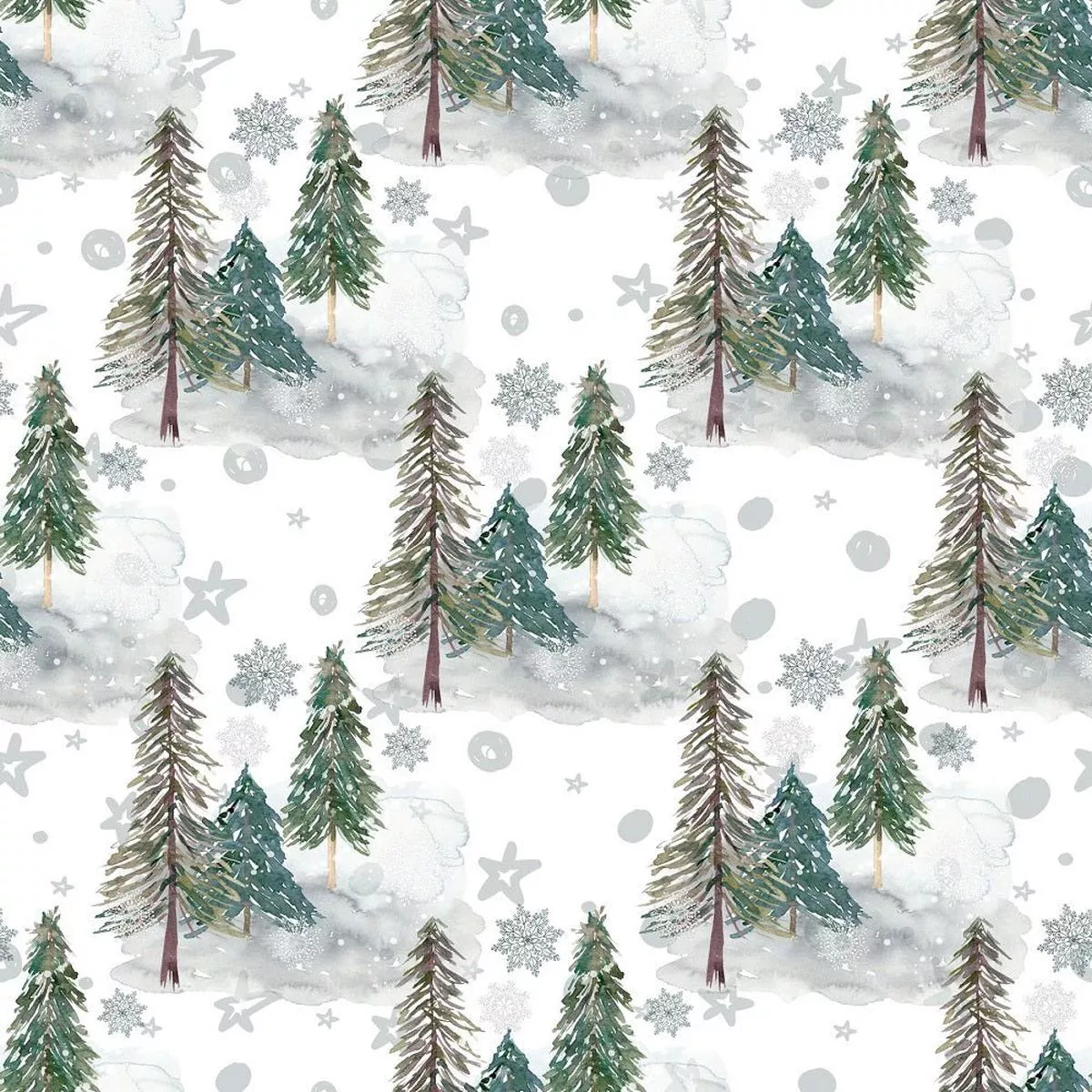 winter-dreams-forest-fabric-white Winter Dreams Forest Fabric – White