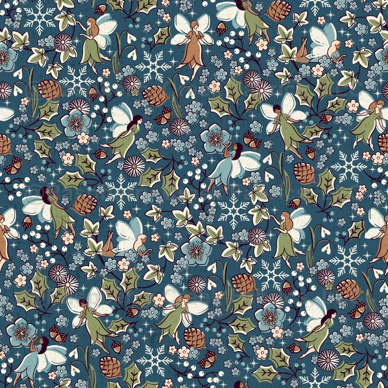 Winter Fairies – Dark Turquoise