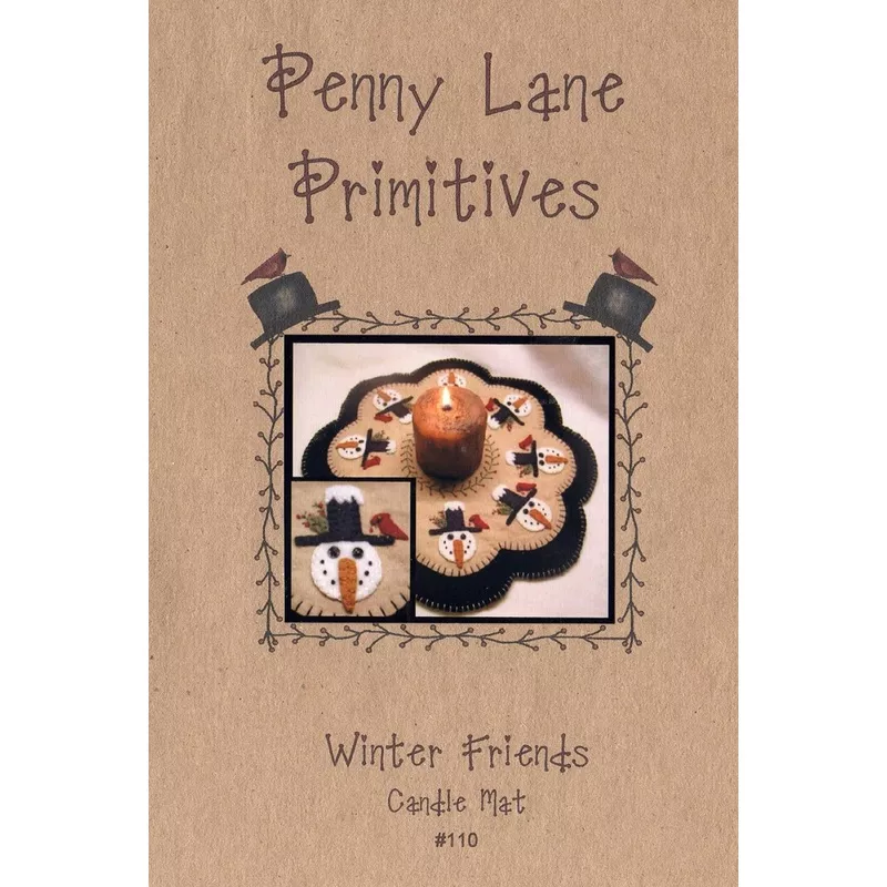 winter-friends-candle-mat-pattern-by-penny-lane-primitives Winter Friends Candle Mat Pattern by Penny Lane Primitives