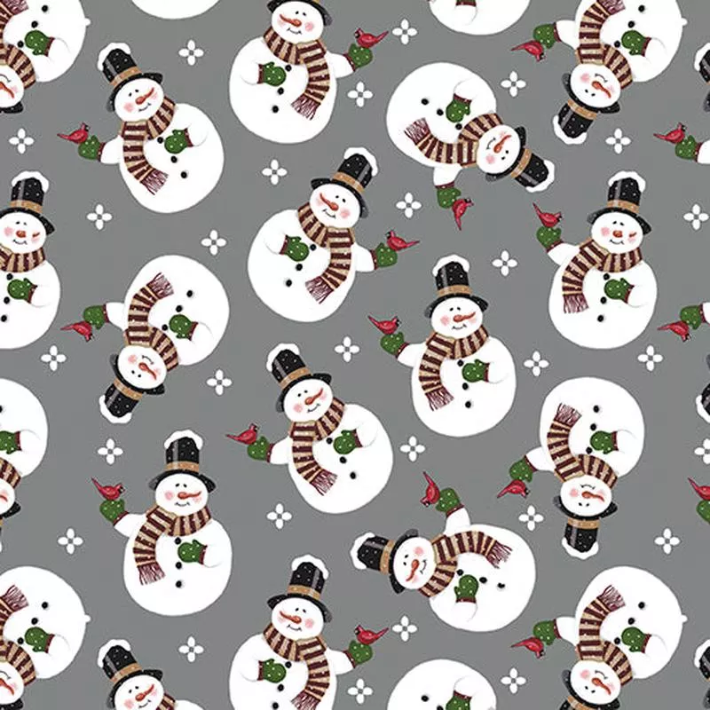 winter-on-farm-merry-snowman-grey Winter on the Farm Merry Snowman Grey
