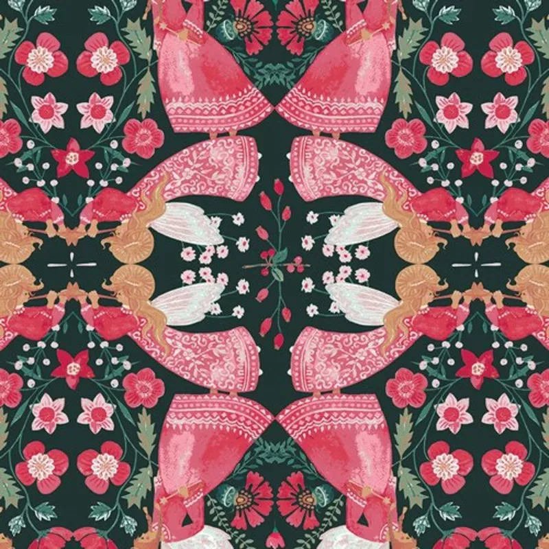 wintertale-singing-carols-art-gallery-fabrics Wintertale, Singing Carols, Art Gallery Fabrics