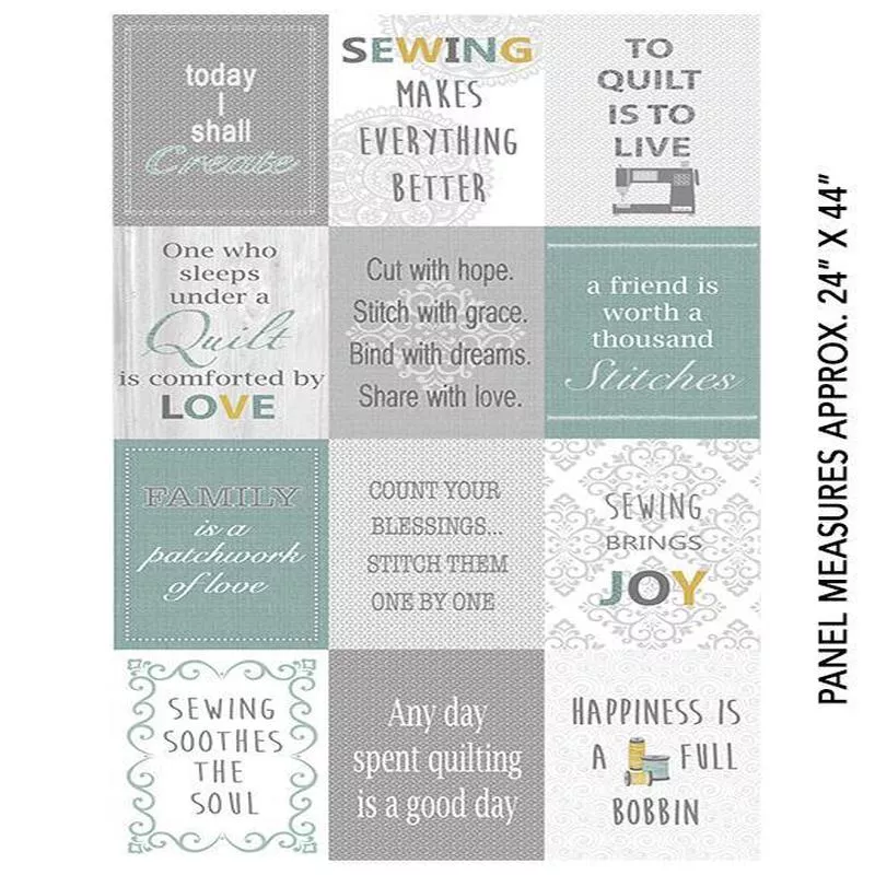 words-to-quilt-by-6971-99-quilter-patch-panel Words to Quilt By 6971-99 Quilter Patch Panel