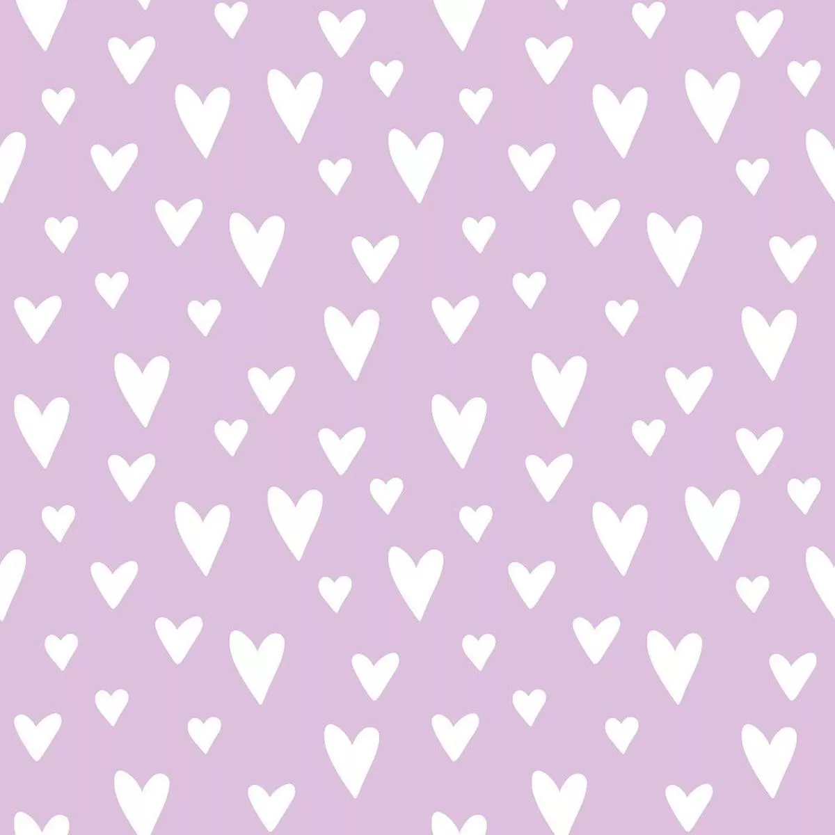 XOXO Hearts Pattern #10 Fabric – Purple