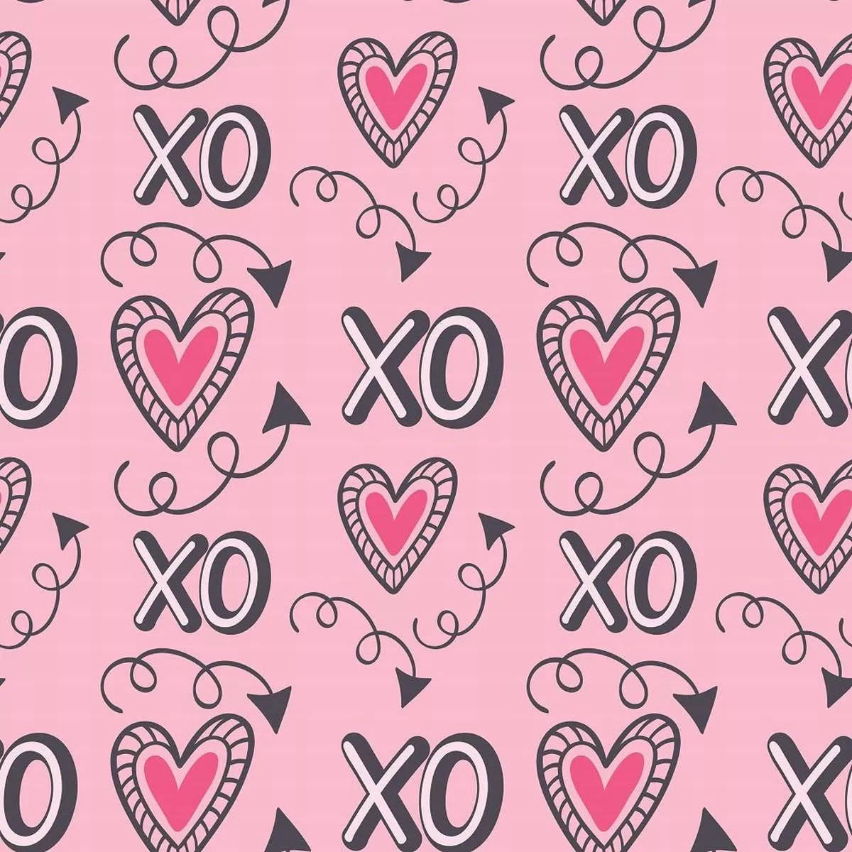 xoxo-hearts-pattern-12-fabric-pink XOXO Hearts Pattern #12 Fabric – Pink