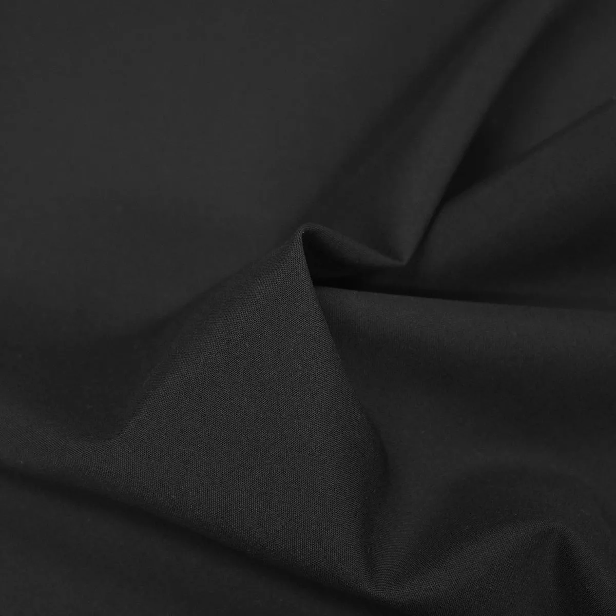 Yea Black Wool Blend Suiting Fabric