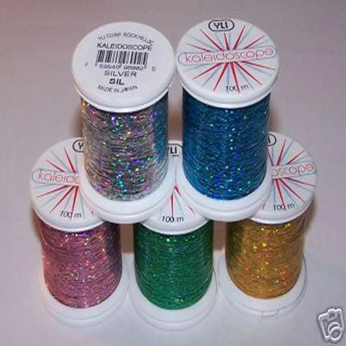 yli-kaleidoscope-holographic-machine-embroidery-thread-5-spool-sampler YLI Kaleidoscope Holographic Machine Embroidery Thread- 5 Spool Sampler
