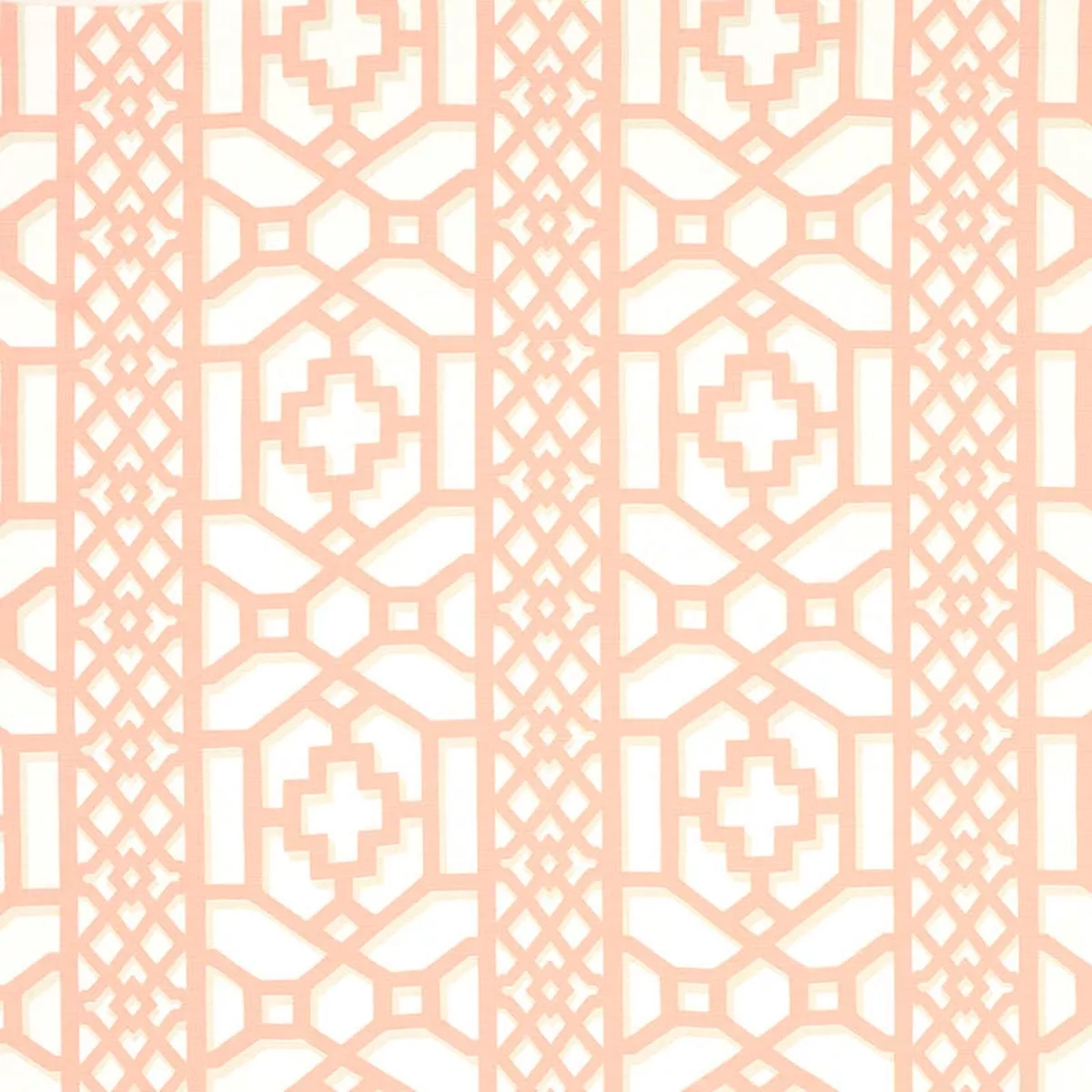zanzibar-trellis-coral-fabric Zanzibar Trellis Coral Fabric