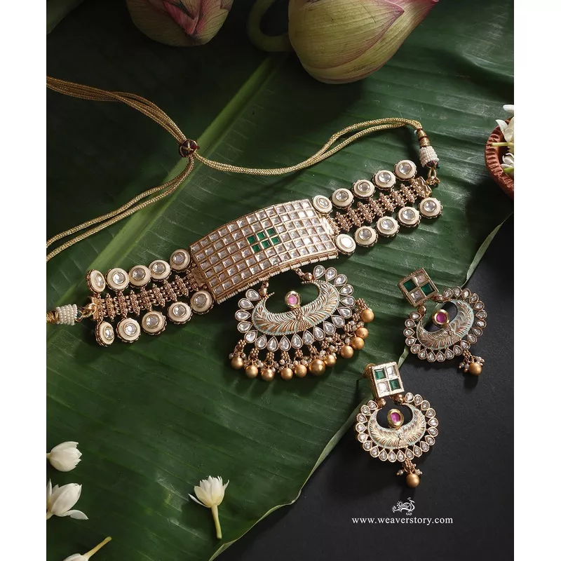 zehra-handcrafted-alloy-necklace-set-with-gold-plating Zehra Handcrafted Alloy Necklace Set With Gold Plating
