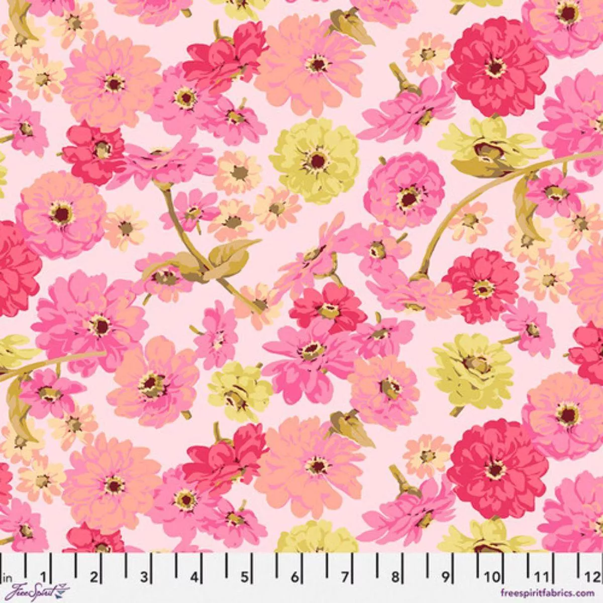 zinnia-toss-pink-by-martha-negley Zinnia Toss Pink by Martha Negley