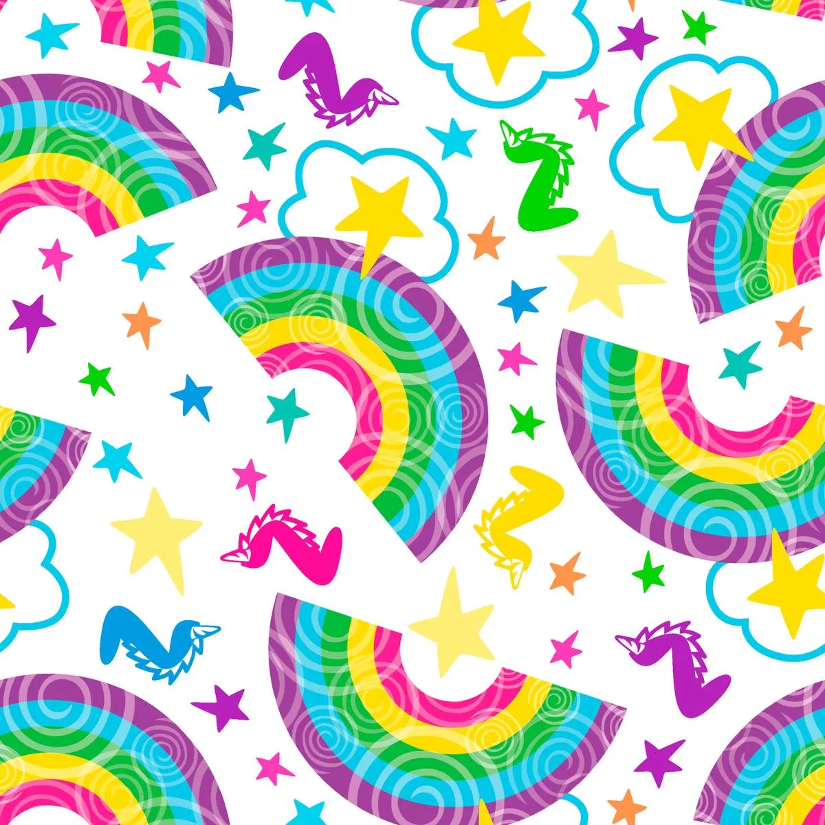 zoonicorn-rainbow-toss-fabric Zoonicorn Rainbow Toss Fabric