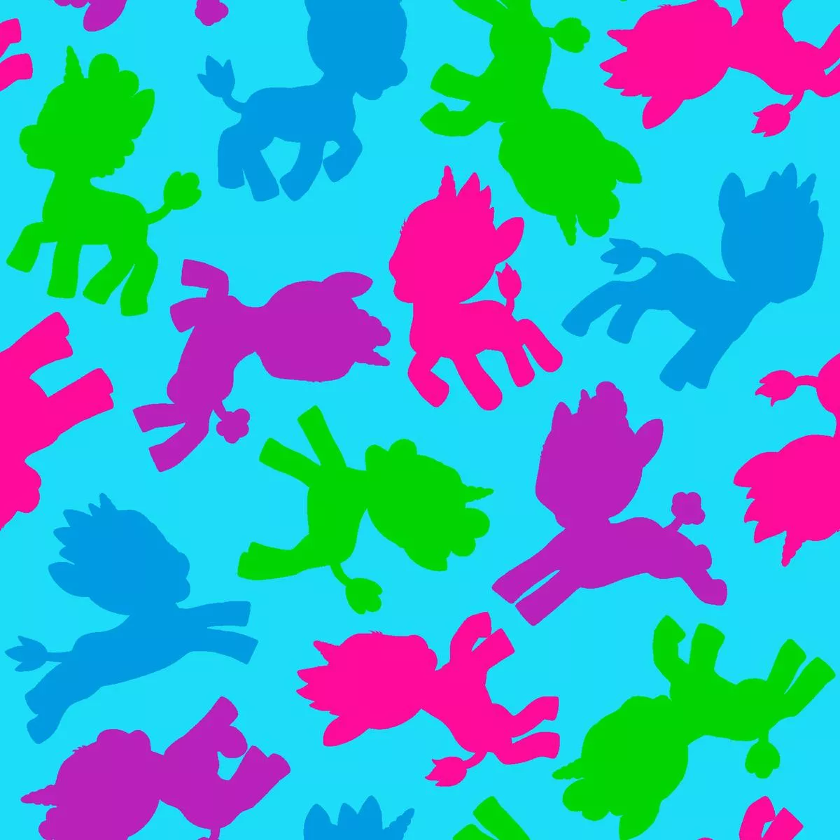 zoonicorn-silhouette-toss-on-blue-fabric Zoonicorn Silhouette Toss on Blue Fabric
